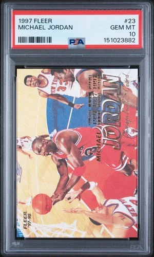 1997 FLEER #23 MICHAEL JORDAN PSA 10