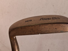 Hickory Shaft Brass Powerbilt 38HB Putter, Hillerich Bradsbury