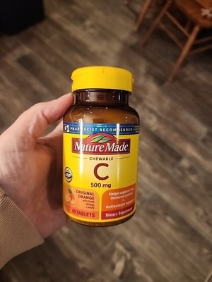 Nature Made Vitamin C 500mg Immune System Antioxidant Support 60 Tablets Ex:2/26