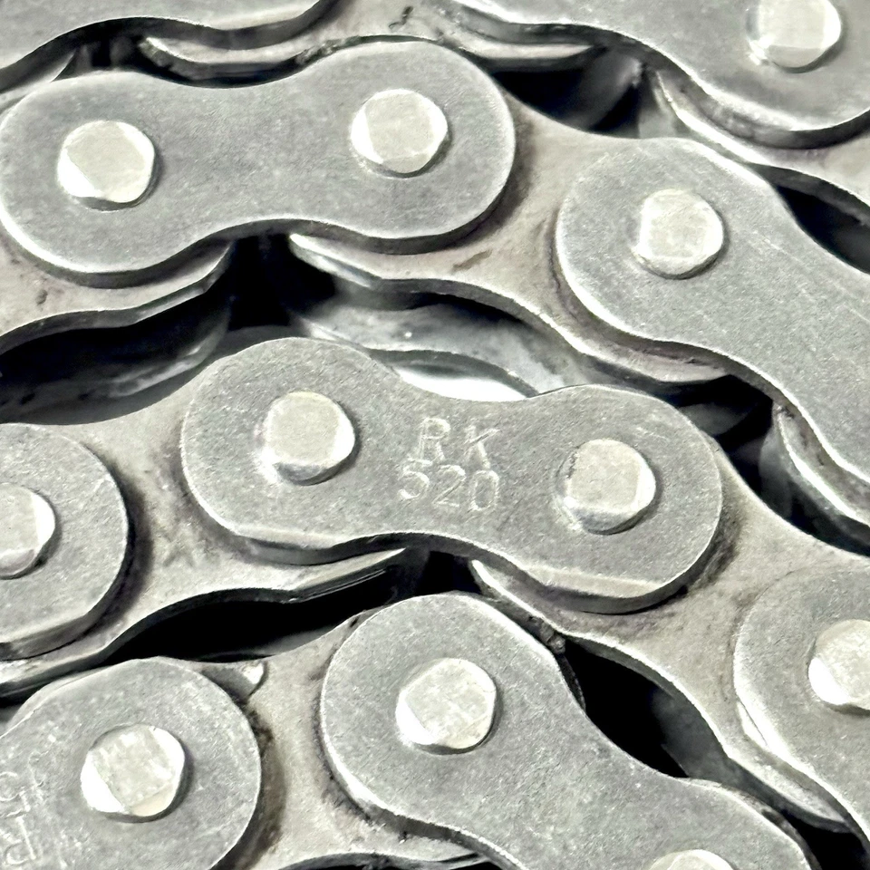 Cadena de transmisión RK Gold 520 Max-O 120 eslabones junta tórica Yamaha YZ125 77-17 Foto 3 de 4