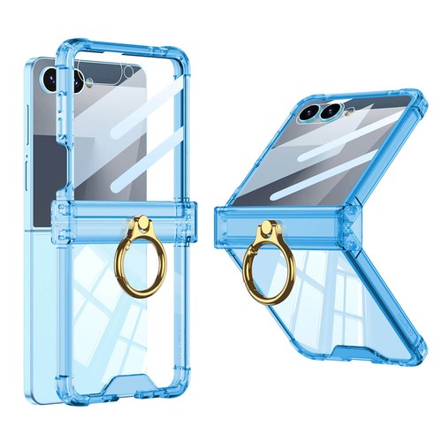 Funda protectora de pantalla con bisagra para móvil con soporte de anillo para Samsung Galaxy Z Flip 7 6 - Imagen 13 de 15