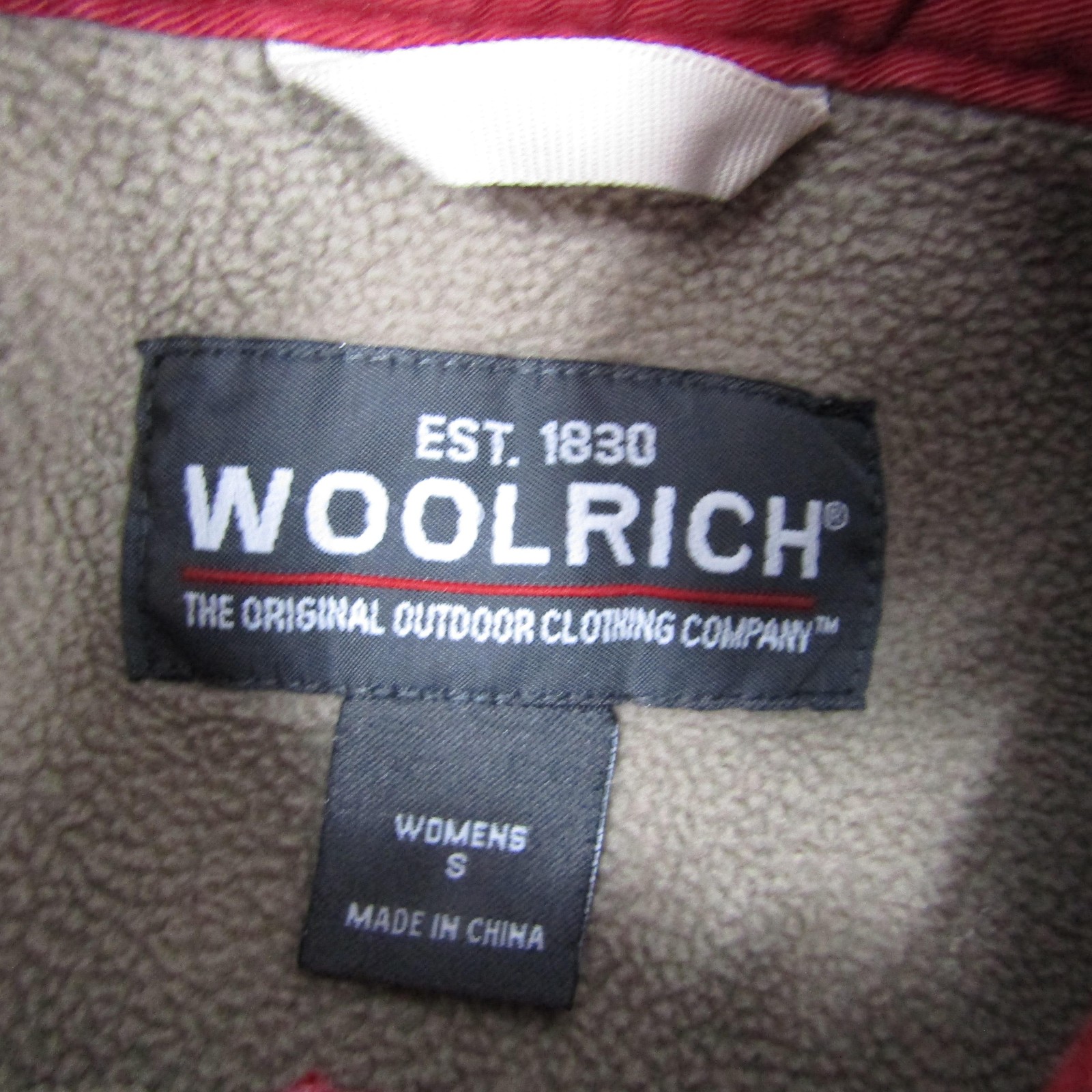 Woolrich Jacket Womens Small Ruby Red Fleece Line… - image 2