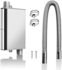 60Cm/23.6" Diesel Heater Exhaust Pipe with Upgraded Muffler and Clamps, 1"/2.5Cm