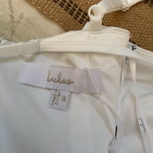 Lulus Bria Dress Women's S White Basque Waist Maxi Dress Wedding Formal NWOT - Picture 10 of 12