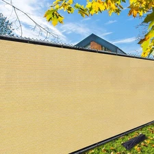 iCover 6x25ft Privacy Screen Fence, Garden Windscreen Mesh Shade Sail Net