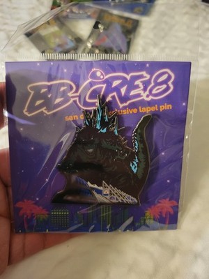 SDCC 2025 BB-CRE.8 Zilla at the Con Enamel Pin Comic Con Godzilla Toho