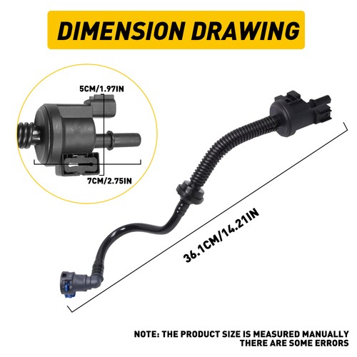 FR3Z9G297A Fits 2015-2023 Ford Mustang 2.3L Fuel EcoBoost Vapour Hose FR3Z9G297H - Picture 6 of 21