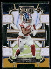 Eric Gray 2023 Panini Select Black and Gold Prizms Die Cuts #74 New York Giants