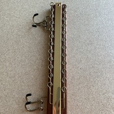 Vintage Dante American Walnut Tie Rack Hanger Closet Mid Century