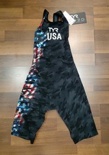 TYR Venzo Camo Womens Open Back Tech Suit Size 24