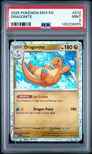 Pokémon TCG McDonald’s Collection Dragonite Holo PSA 9 Mint