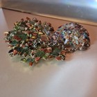 Gemstone Tree Figurine Multicolor Stone Chips & Metal Leaves 3D Metallic 3 in — photo 4