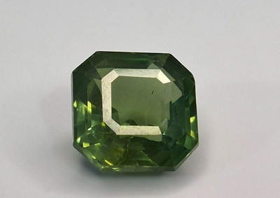 Asscher Cut 14-16 Ct Natural Mint Green Sapphire Loose Certified Gemstone SP061