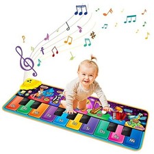 Kids Musical Piano Mats with 25 Music Sounds,Musical Toys Baby Animal Piano Mat