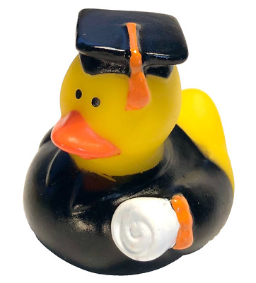 FREE SHIP - GRADUATION CRUISING RUBBER DUCK 2'' CAP GOWN DIPLOMA CUSTOM TASSLE
