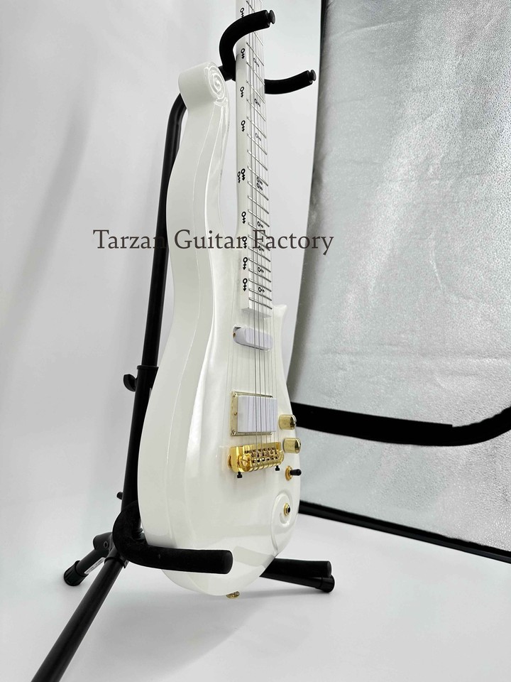 Solid Body Prince Cloud White Electric Guitar SH Pickup Gold Hardware Fast Ship eBay