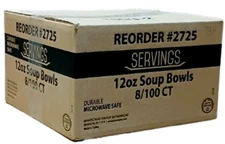 12 oz Disposable Lightweight White Appetizers Soup Dessert Bowls (Case of 800)