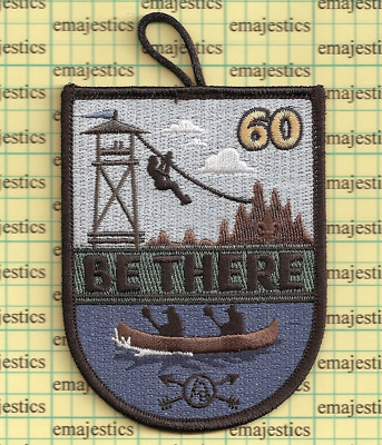 BSA SNAKE RIVER COUNCIL CAMP BRADLEY 2016 60 YEARS BLACK BORDER PATCH