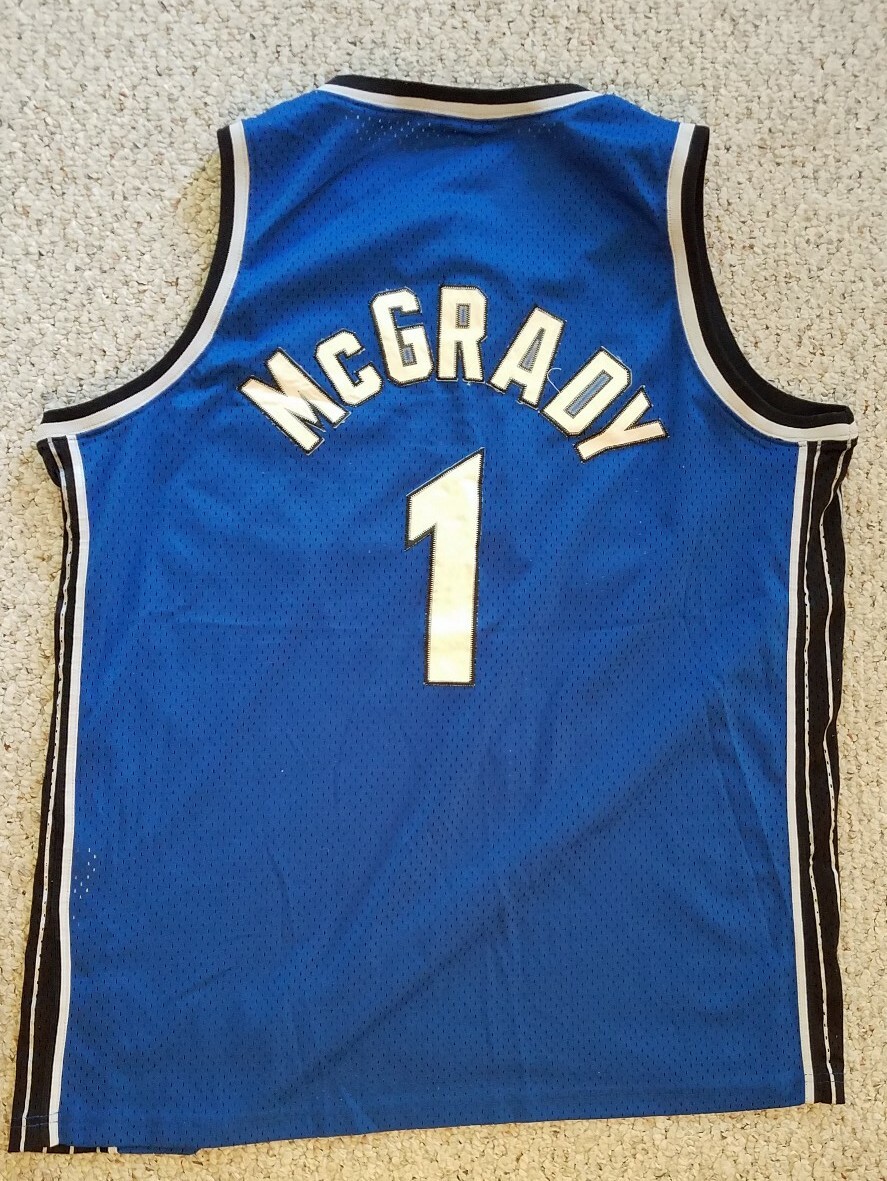 Orlando Magic # 1 Tracy McGrady Blue NBA Authentics Jersey reebok