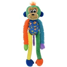 Vibrant Life Multicrew Monkey Plush Dog Toy, Six Squeakers, 18"