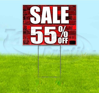SALE 55% OFF 18x24 Yard Sign WITH STAKE Corrugated Bandit USA BUSINESS DEALS