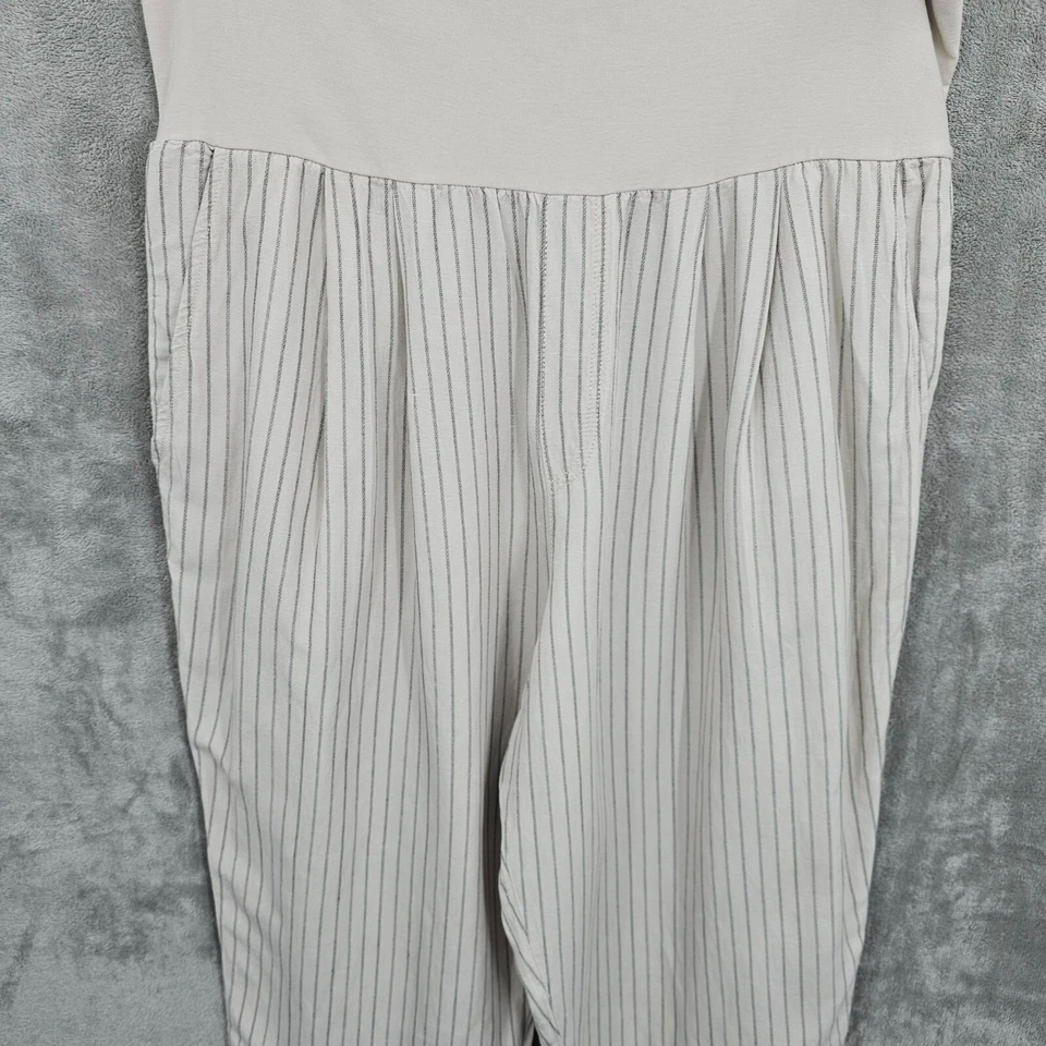 Pantalones Cortos Anthropologie Hei Hei Eventide XL Beige Rayas Banda Ancha Pull On Foto 4 de 4
