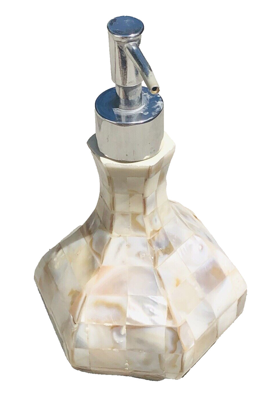 Creative Scents Milano Soap Lotion Dispenser Mother of Pearl ML-76075 Handmade