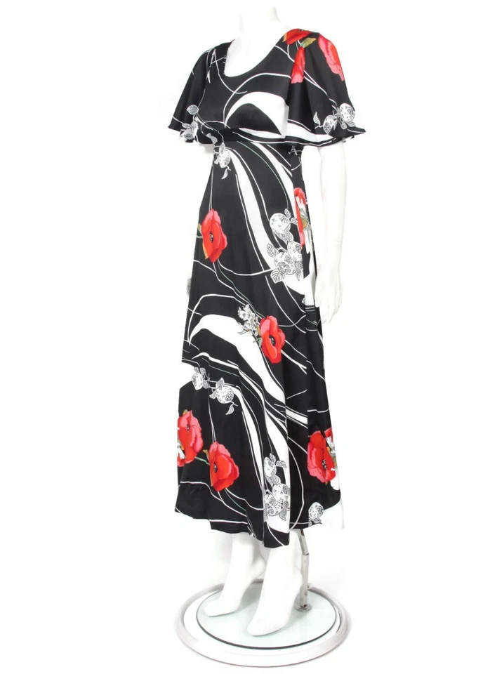 Vestido De Colección Mid Century Tori Richard Honolulu Liberty House Manga Ángel XS/6/741 Foto 3 de 4