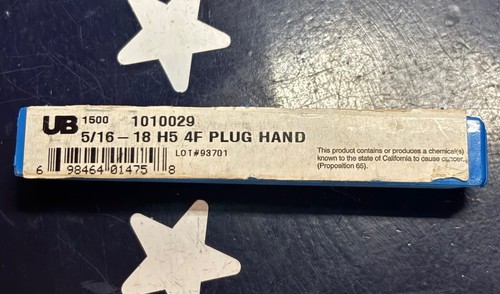 UB 5/16-18 Plug Hand Tap H5 4F HSS 1010029   ONE TAP - Foto 8 di 9
