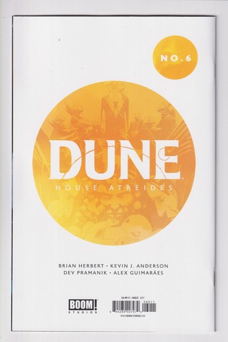DUNE: HOUSE ATREIDES #6 CASI NUEVO 2021 ¡Boom! Cómic de Studios vendido por separado único - Imagen 2 de 3