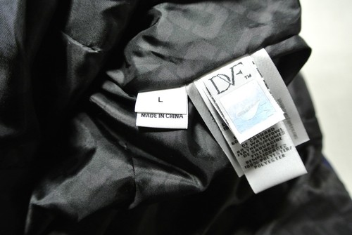 NEW Diane von Furstenberg Front Zip Hooded Jacket in Navy - Size L #C50 - Picture 6 of 6