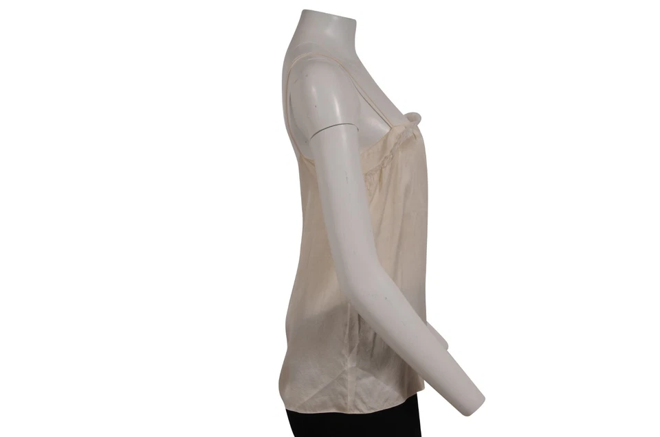 Blusa Balenciaga Años 2000 Pasarela 36 Crema Top De Colección Y2k Seda Nicholas Ghesquiere Foto 4 de 4