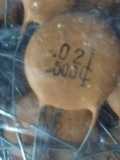 20 pcs.Ceramic Capacitors. 0.02uF, 500V. 80 -20 tolerance