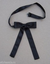 Colonel tie western bow tie neckband black square dance cowboy Kentucky NEW
