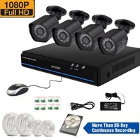 4ch Nvr Dvr 1tb Hdd 1080p Poe Outdoor Weatherproof Cctv Security Camera System 4ch Nvr Dvr 1tb Hdd 1080p Poe Outdoor Weatherproof Cctv Security Camera System