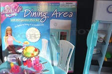 NEW FANCY LIFE DOLLHOUSE FURNITURE Dining Table/Refrigerator PLAYSET (2812)