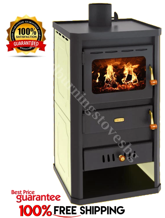 Wood Burning Stove Back Boiler Fireplace Prity S2W10 13,3kW EcoDesign 2022  | eBay