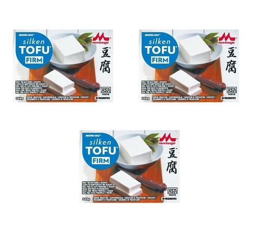 Fester Seidentofu Dreierpack: 3 x 349g Silken Tofu für vegane vegetarische Küche