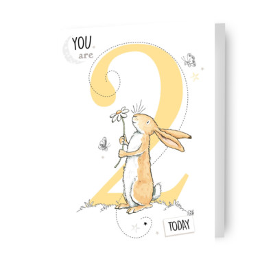Karte 2. Geburtstag Guess How Much I Love You Alter 2 Geburtstagskarte inkl. Umschlag