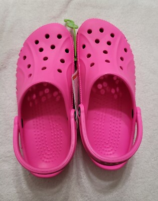 Crocs 10126-6QQ Baya Clogs Electric Pink US Size M7W9, 9 Women/7