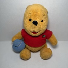Winnie the Pooh Plush 12" Stuffed Animal Bear W/ Honey Pot