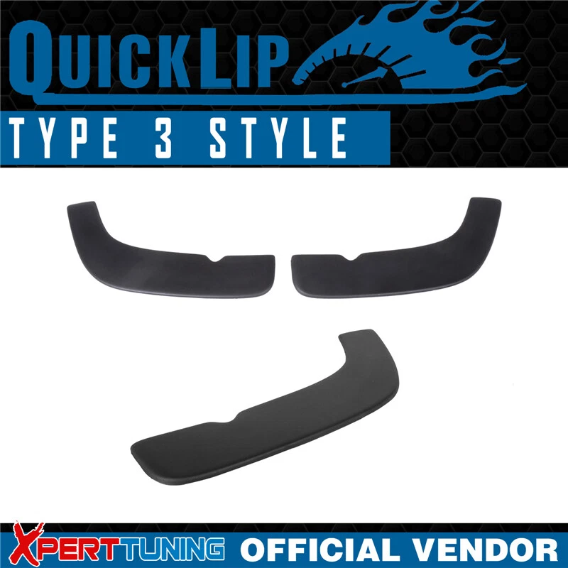 Type 3 Quick Lip For Mercedes-Benz 2PCS Front Bumper Lip Splitters EZ 24" x 5" Foto 2 de 4