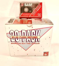 Vintage 1990's BASF Ferro Extra I Blank NOS Sealed Cassette Tapes Lot Of 20