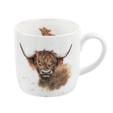 Image of Royal Worcester Wrendale Designs mug Highland Coo Cow Cattle Mugs