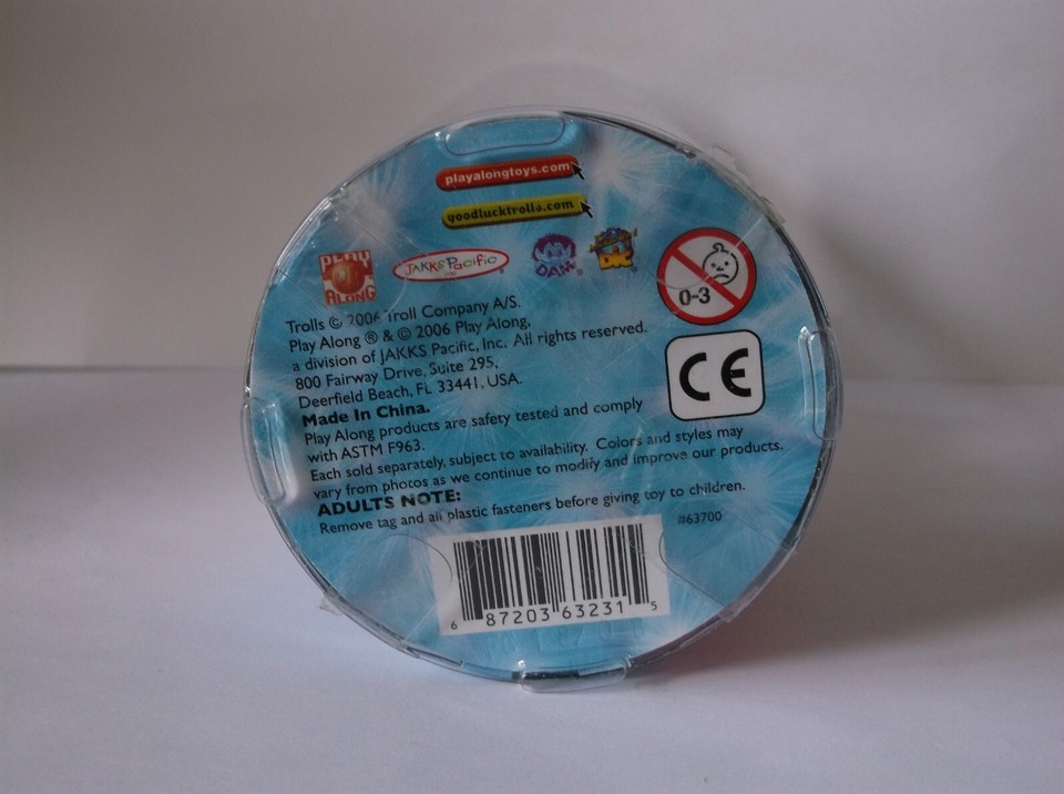 DAM GOOD LUCK MESSAGE BAG TROLL 2006 NIP WHITE HAIR eBay