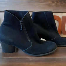 Arche LN Leather Suede Bootie Heel Boots Size 37