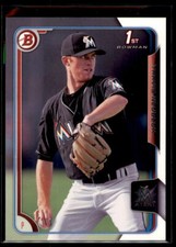 2015 Bowman Draft Travis Neubeck #78 Miami Marlins