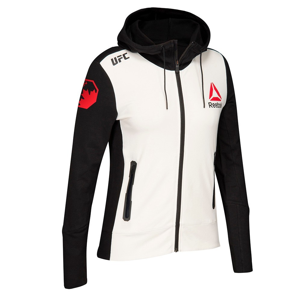 Reebok UFC 総合格闘技 コラボ 裏起毛 フルジップ 袖太 フーディー UFC League Reebok Official Fight Kit Walkout Full Zip Hoodie