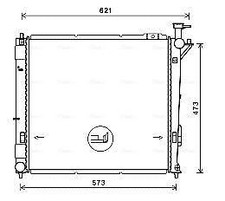 AVA Engine Cooling Radiator Fits Hyundai Santa Fe Grand Santa Fe HY2346