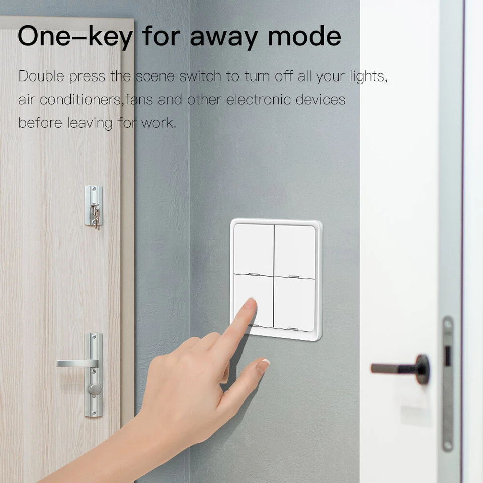 MOES Tuya ZigBee Wireless 12 Scene Smart Switch Push Button APP Remote Control - Image 3 of 4